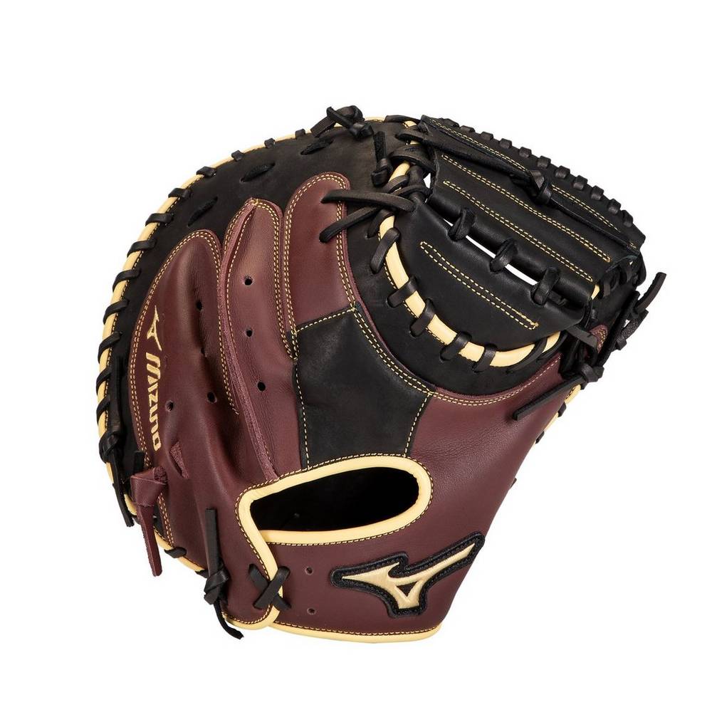 Panske Catchers Mitt Mizuno MVP Prime 34" Baseball Čierne Ruzove Vypredaj QNCK24065